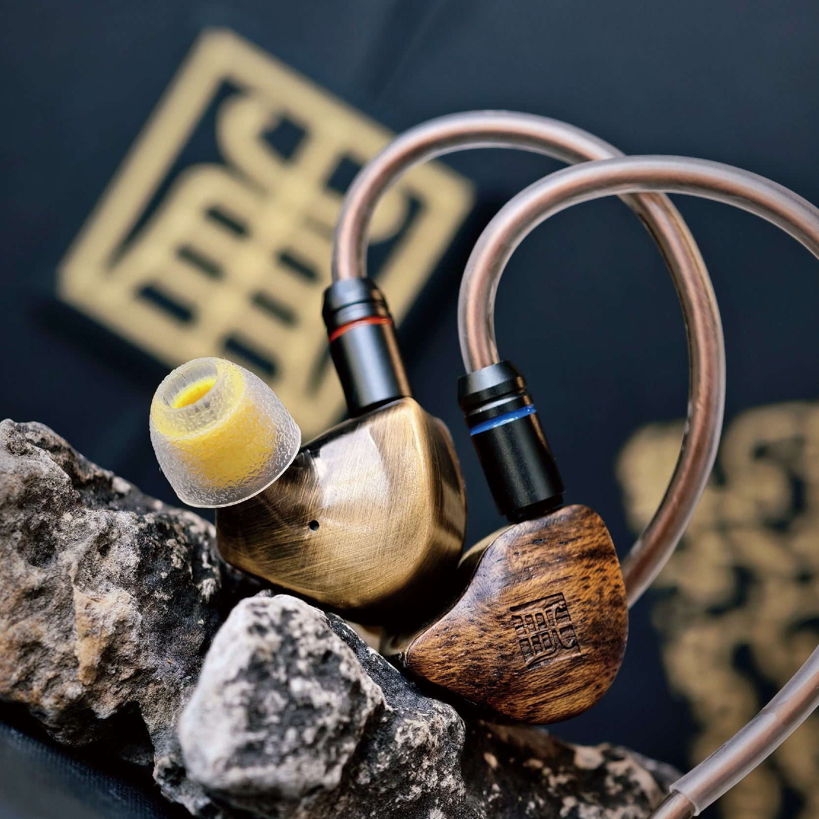 TANGZU Du Fu 2 Hybrid IEM | Titanium Dynamic + Dual Balanced Armature | Ebony & Brass Housing