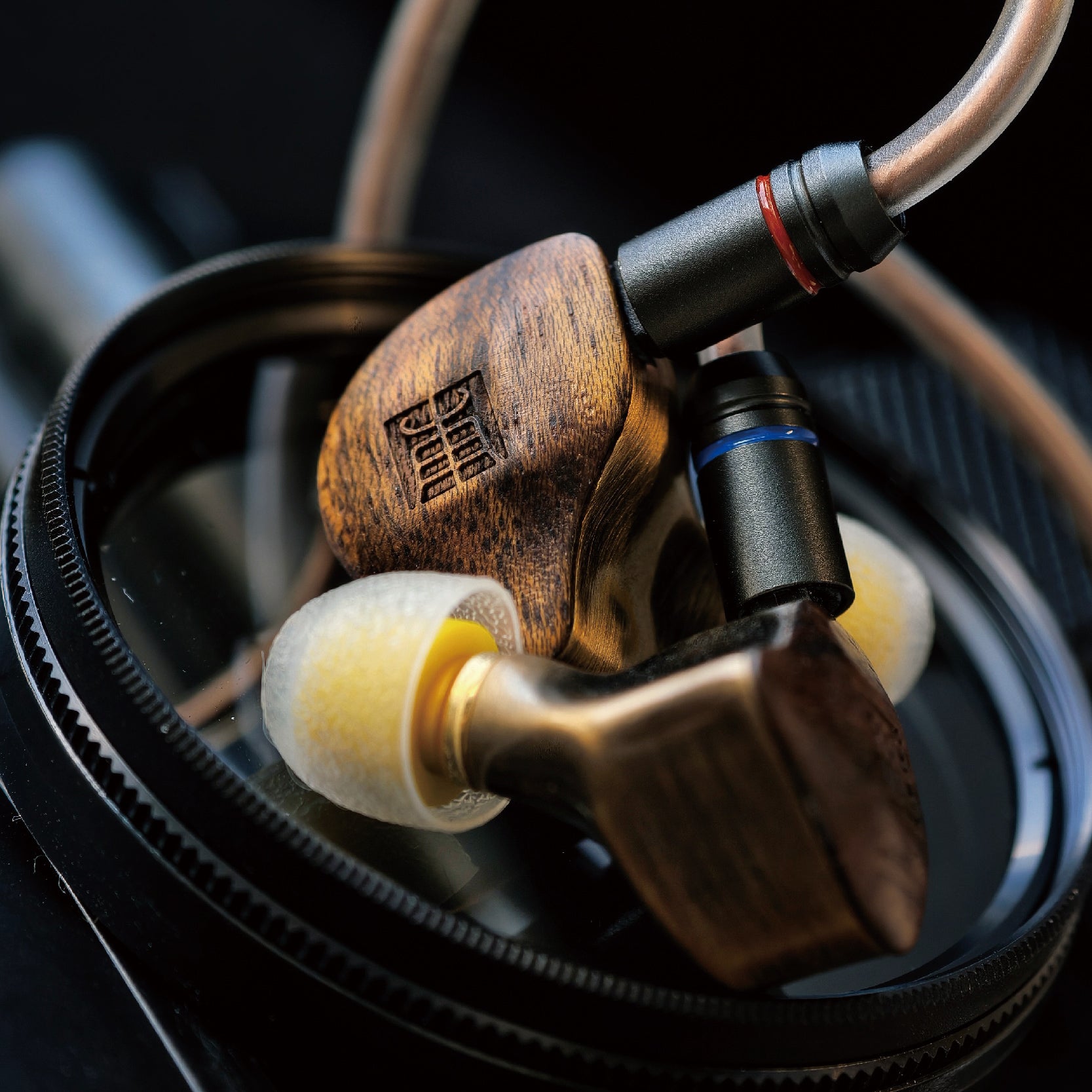 TANGZU Du Fu 2 Hybrid IEM | Titanium Dynamic + Dual Balanced Armature | Ebony & Brass Housing