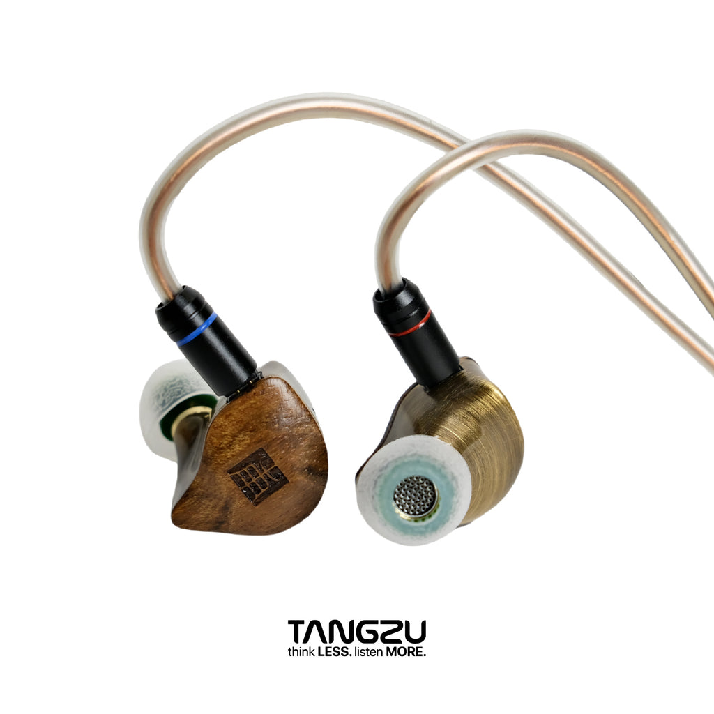 TANGZU Du Fu 2 Hybrid IEM | Titanium Dynamic + Dual Balanced Armature | Ebony & Brass Housing