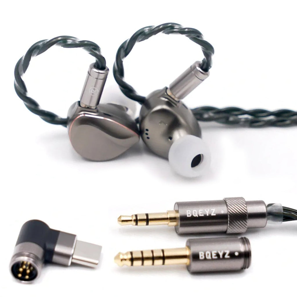 BQEYZ Winter 2 IEM HiFi Wired Earphones - Gaming Earbuds with 3.5mm/4.4mm Copper Cable