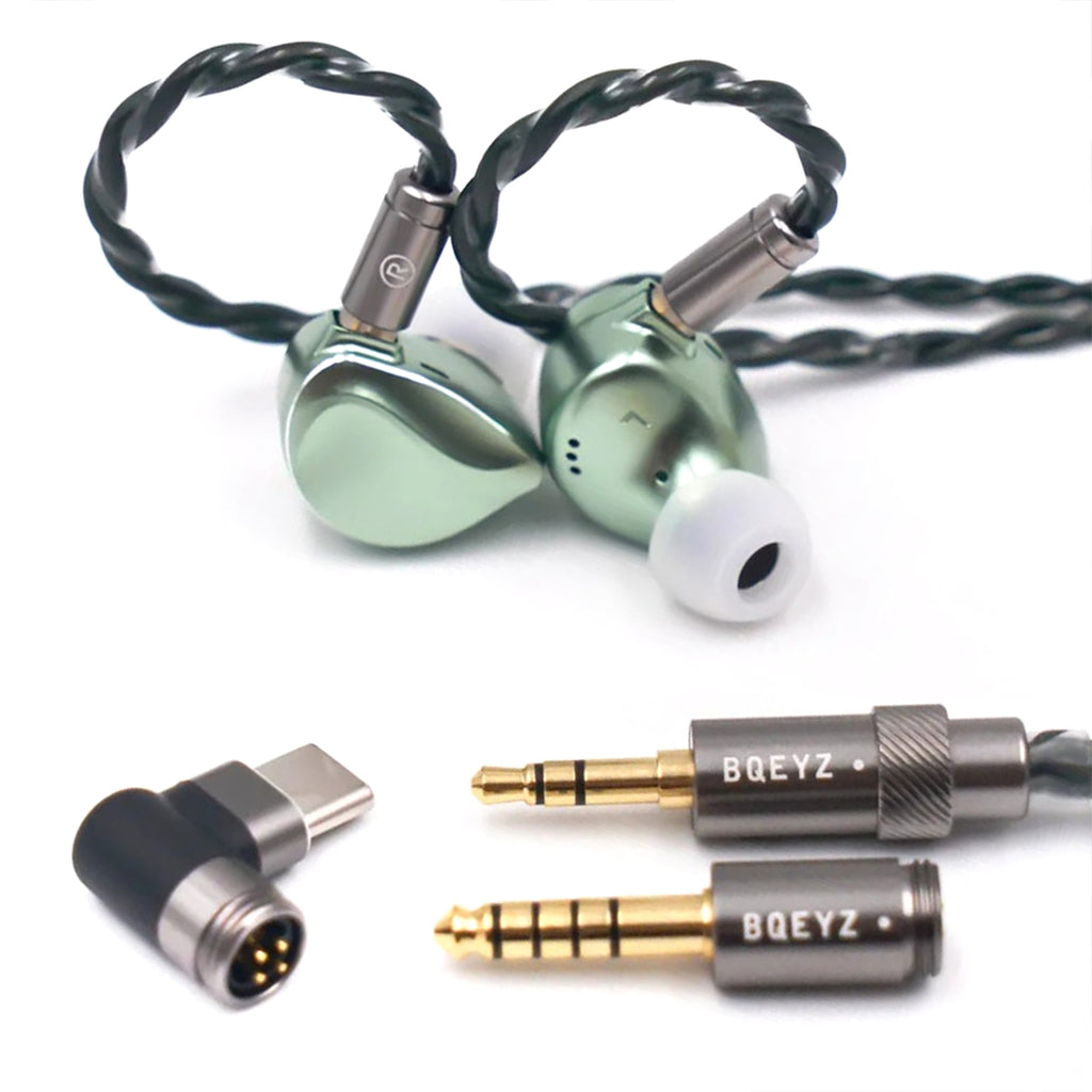 BQEYZ Winter 2 IEM HiFi Wired Earphones - Gaming Earbuds with 3.5mm/4.4mm Copper Cable