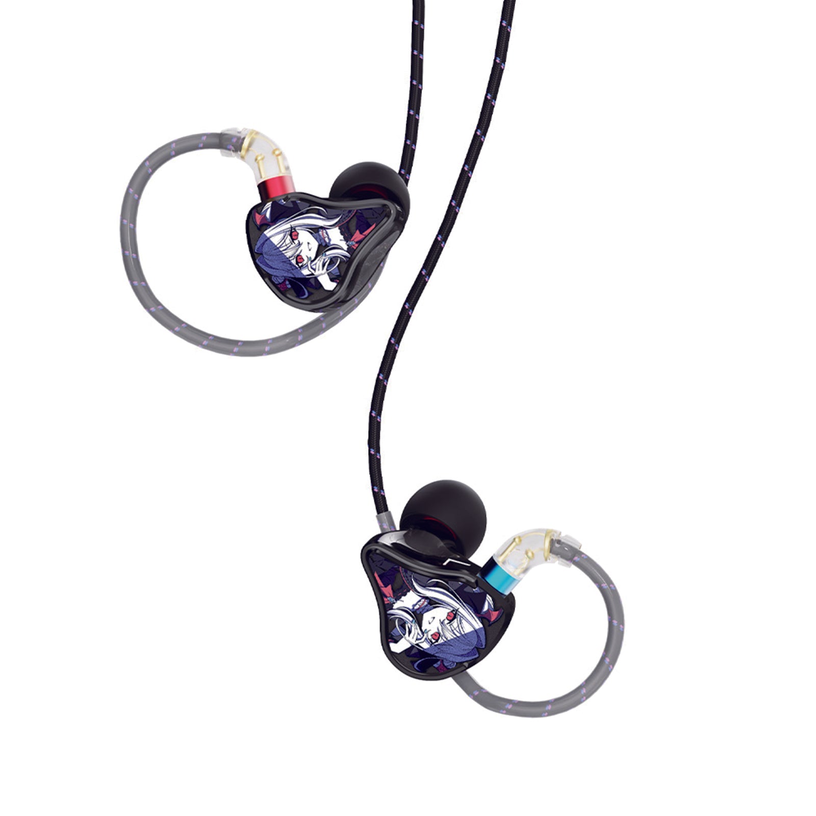 CVJ VIVIAN IEM Earphones | HiFi In-Ear Monitors with 3D Anime Faceplate & Dual-Magnet Driver