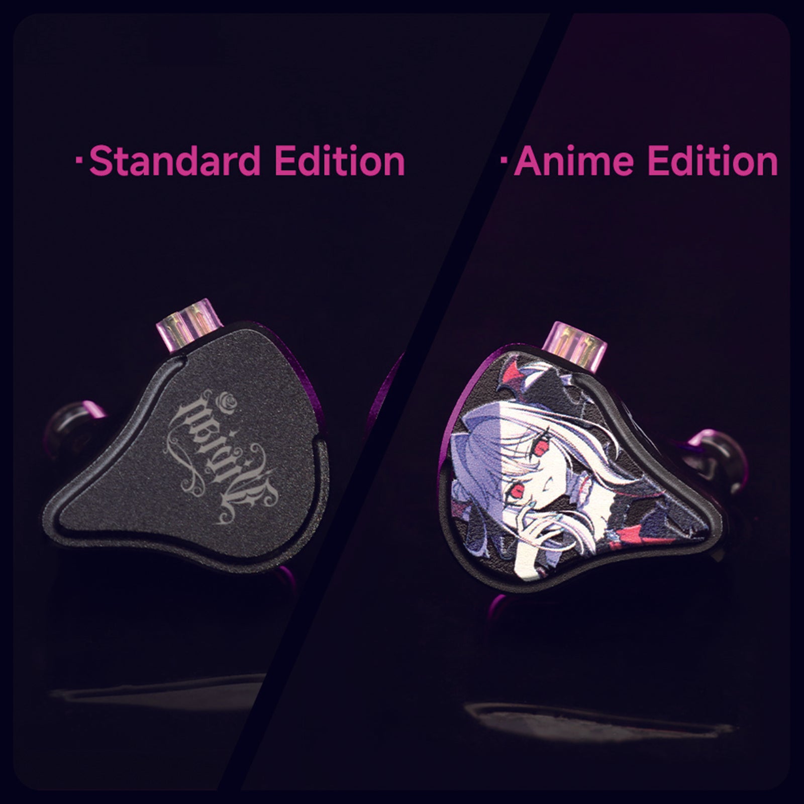 CVJ VIVIAN IEM Earphones | HiFi In-Ear Monitors with 3D Anime Faceplate & Dual-Magnet Driver
