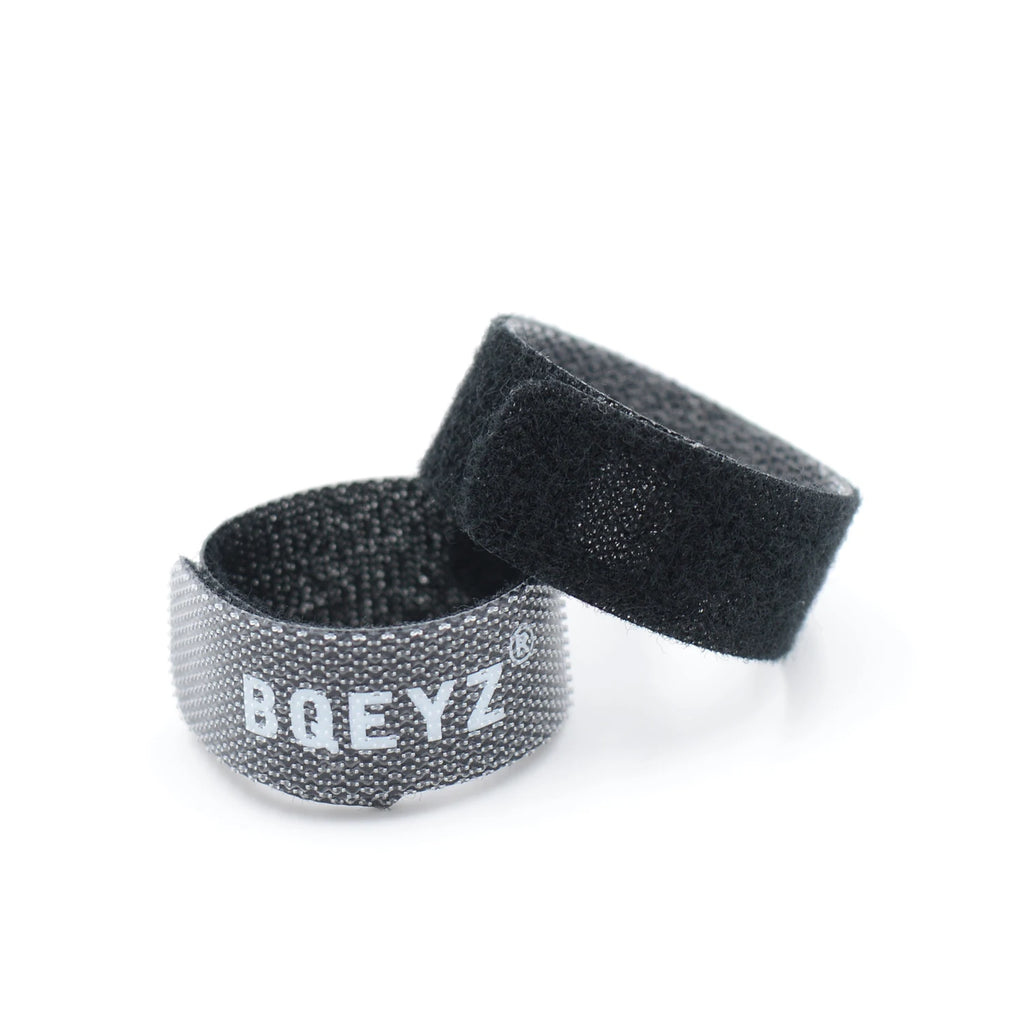 BQEYZ Nylon Hook & Loop Cable Ties – 60pcs Reusable Wire Straps