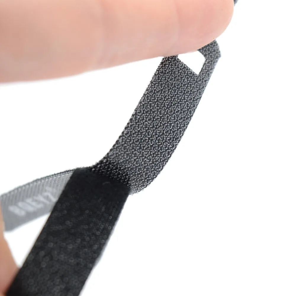 BQEYZ Nylon Hook & Loop Cable Ties – 60pcs Reusable Wire Straps