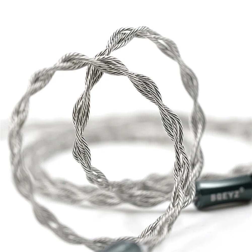 BQEYZ Autumn 2-Pin IEM Cable 4-Core Silver-Copper with 3.5mm/2.5mm/4.4mm Plugs