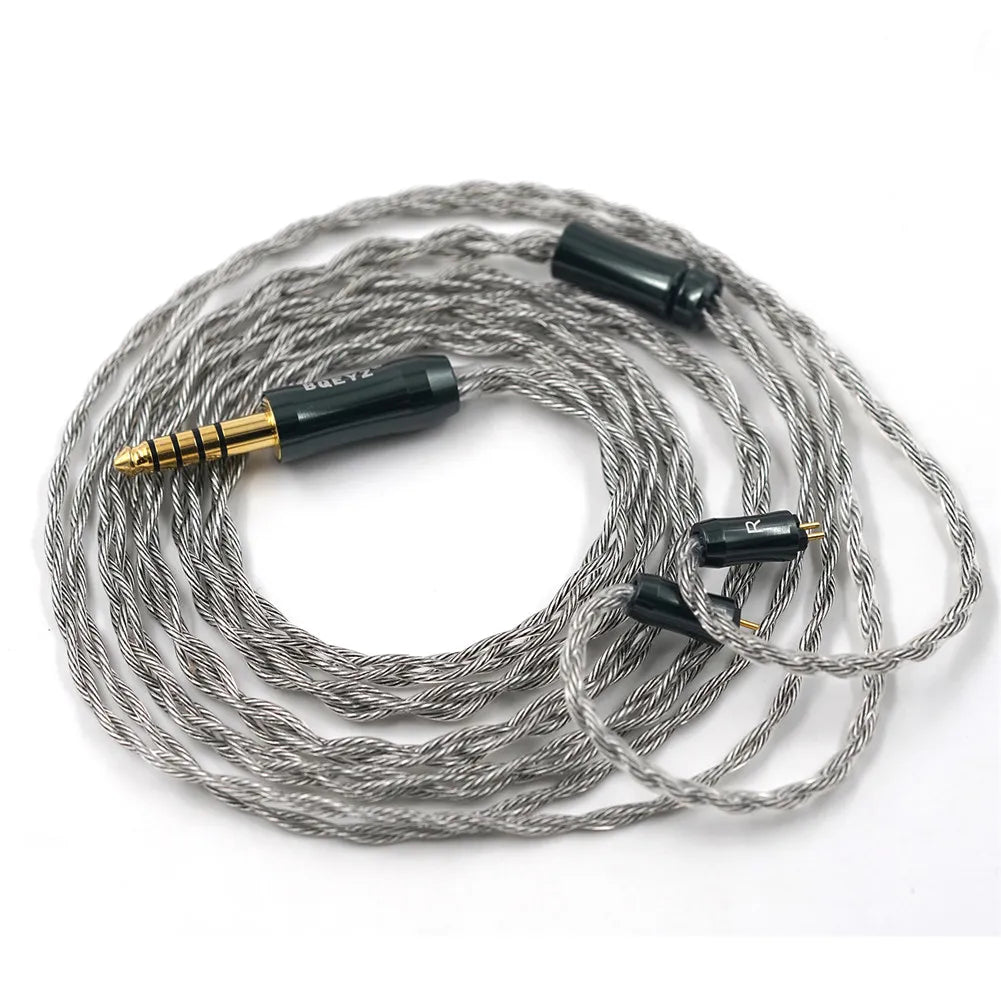 BQEYZ Autumn 2-Pin IEM Cable 4-Core Silver-Copper with 3.5mm/2.5mm/4.4mm Plugs