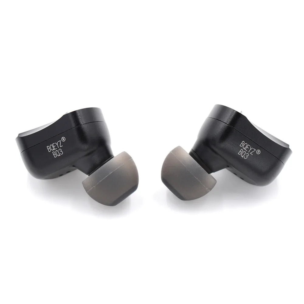 BQEYZ BQ3 HiFi In-Ear Monitor Aluminum Earbuds 0.78mm Detachable Cable