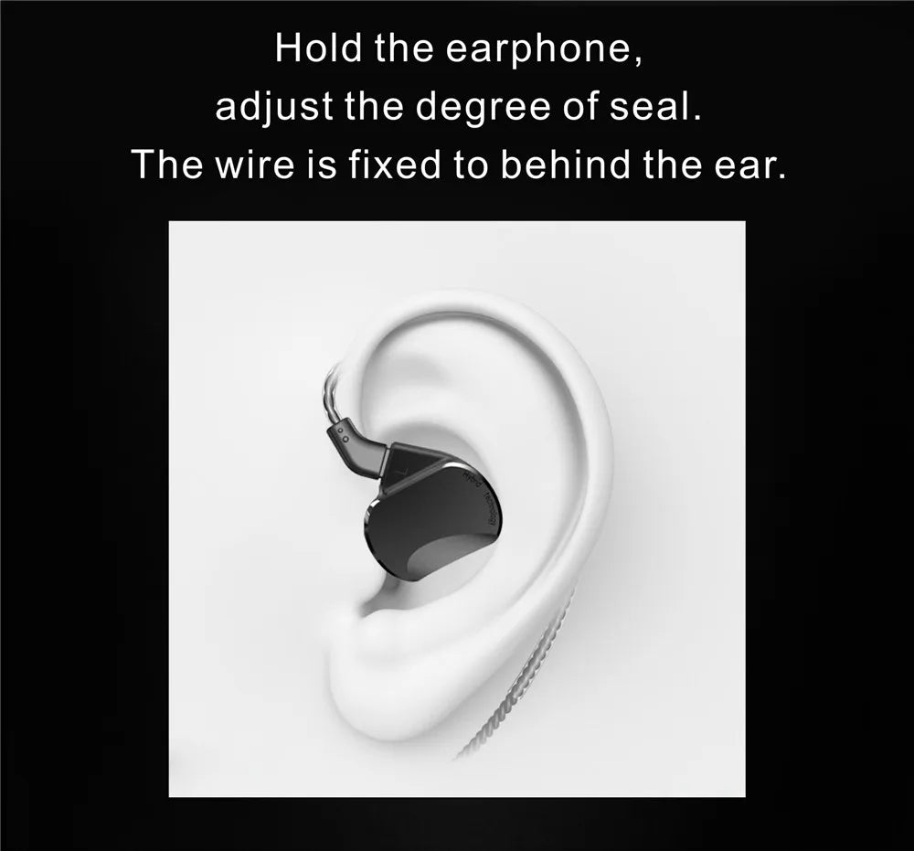 BQEYZ BQ3 HiFi In-Ear Monitor Aluminum Earbuds 0.78mm Detachable Cable