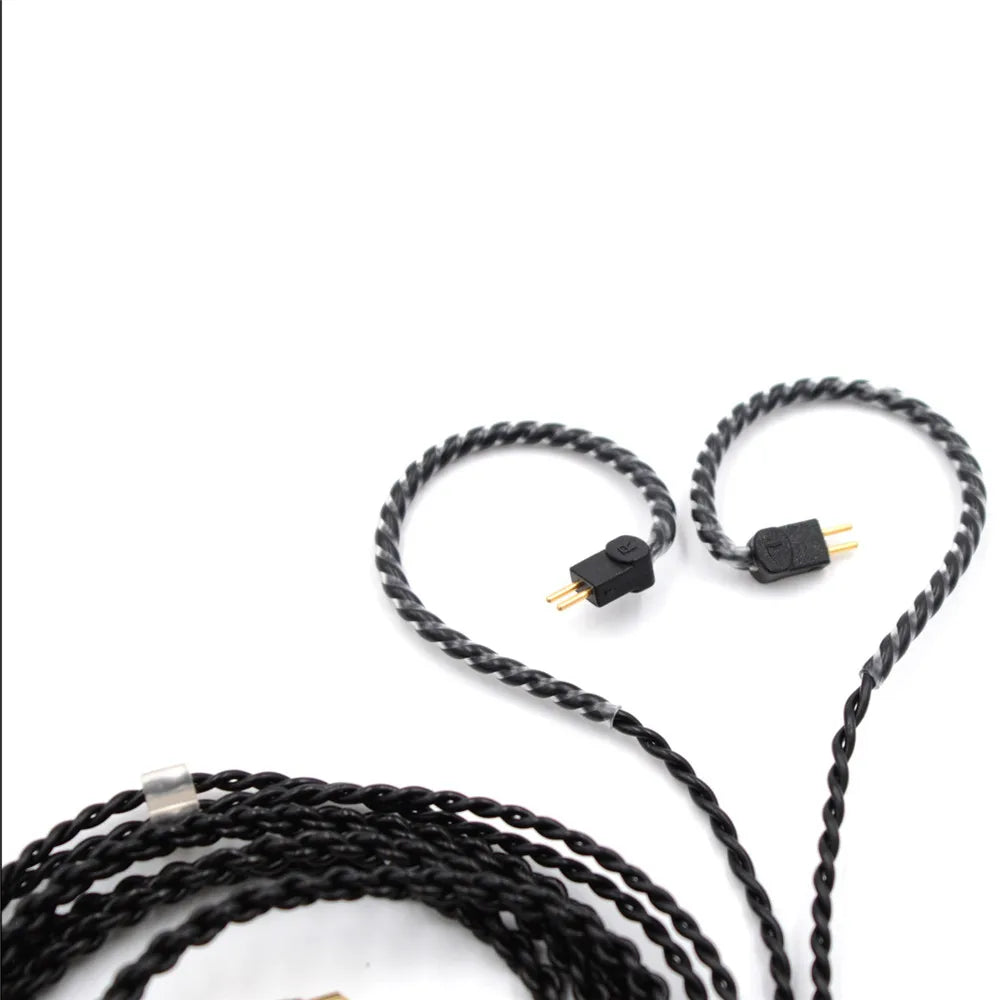 BQEYZ 0.78mm DIY Earphone Upgrade Cable 3.5mm Gold Plug for Hybrid IEM