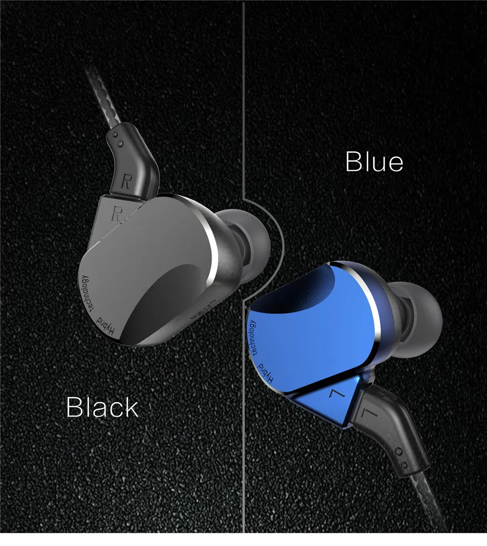 BQEYZ BQ3 HiFi In-Ear Monitor Aluminum Earbuds 0.78mm Detachable Cable