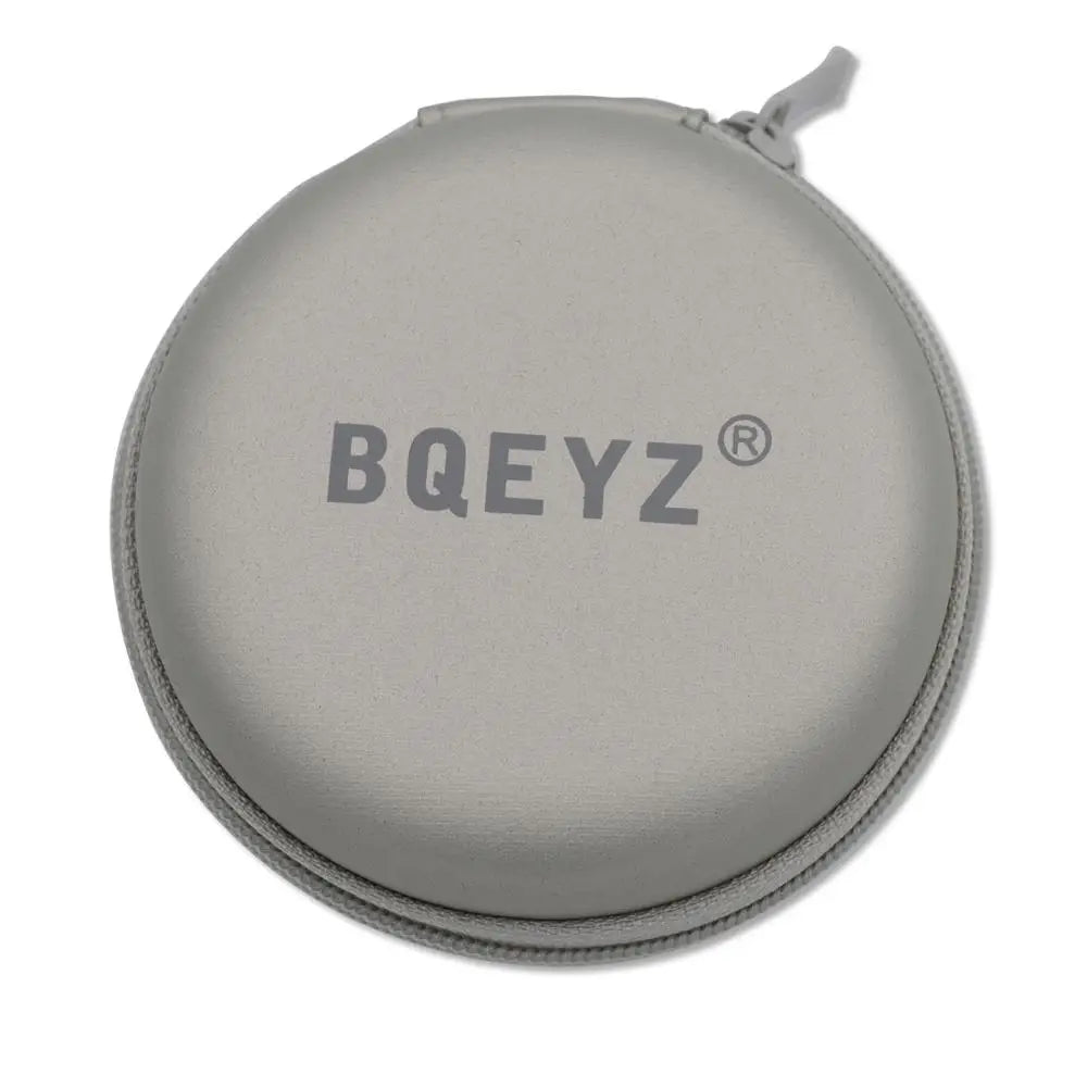 BQEYZ Portable Hard EVA Earphone Carrying Case – Gray Storage Bag
