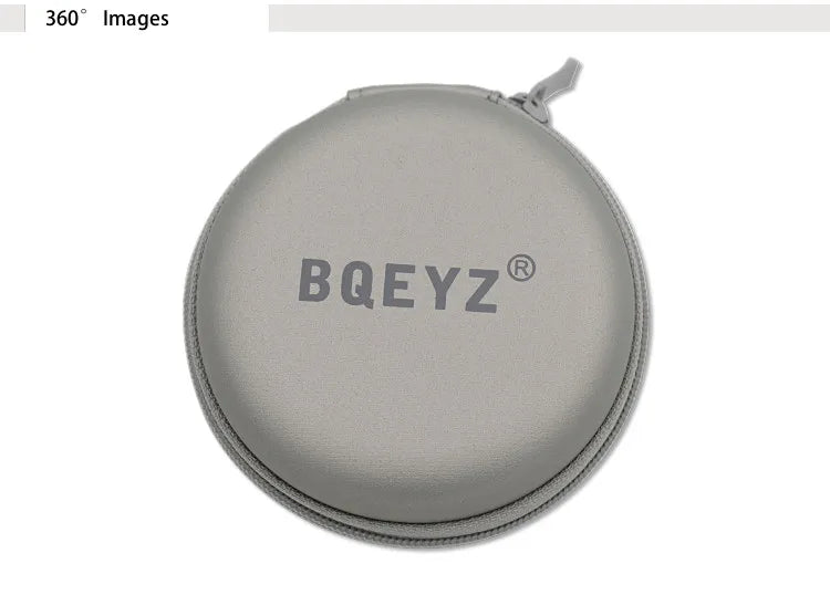 BQEYZ Portable Hard EVA Earphone Carrying Case – Gray Storage Bag