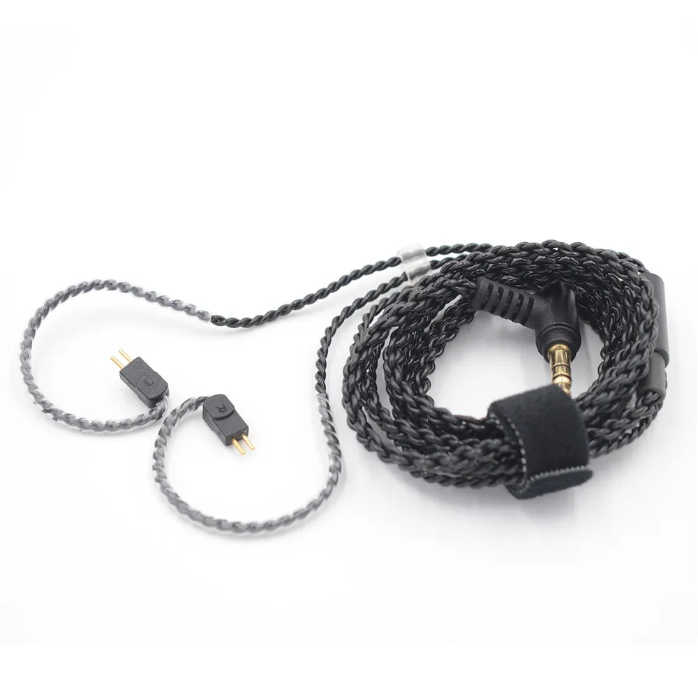 BQEYZ 0.78mm DIY Earphone Upgrade Cable 3.5mm Gold Plug for Hybrid IEM