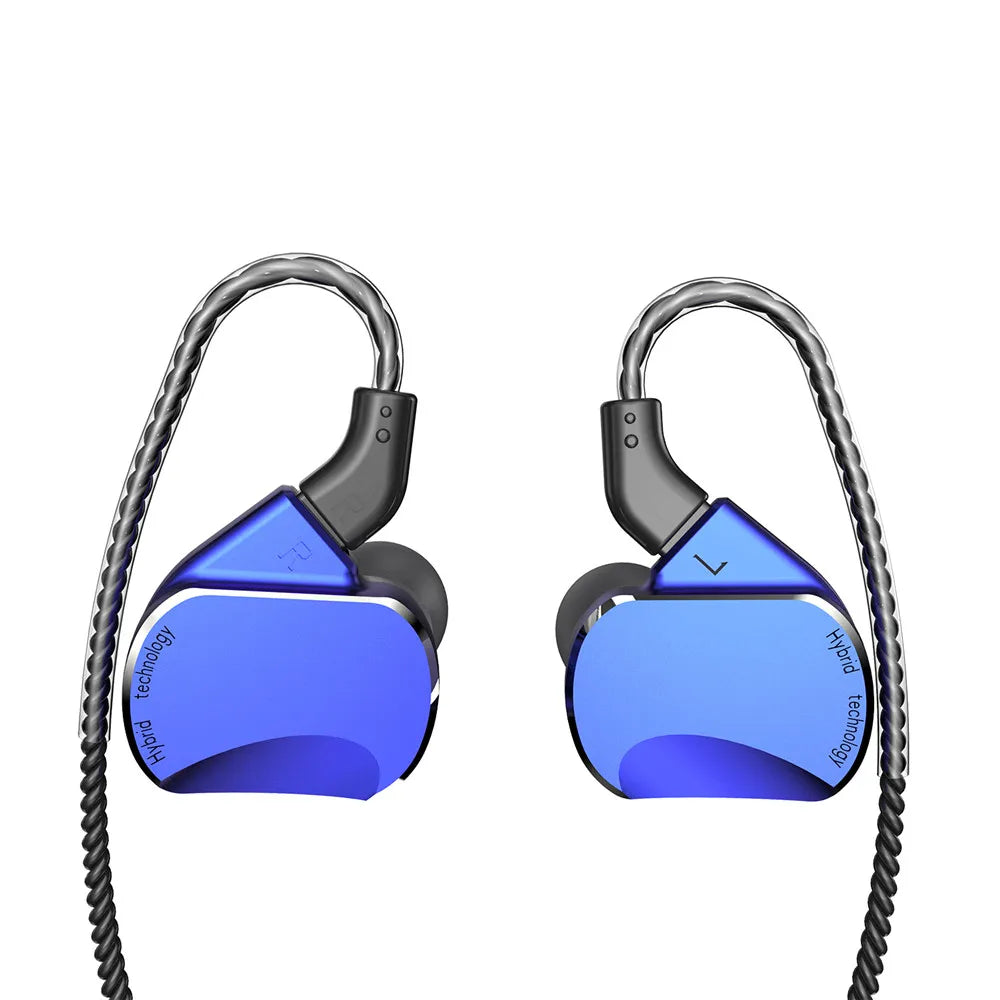 BQEYZ BQ3 HiFi In-Ear Monitor Aluminum Earbuds 0.78mm Detachable Cable