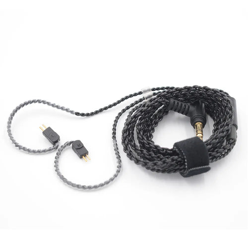 BQEYZ 0.78mm 2-Pin HiFi Earphone Replacement Cable 3.5mm  L-Shape Plug