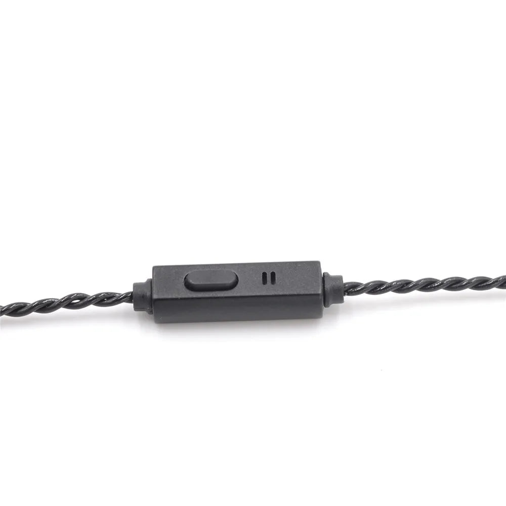 BQEYZ 0.78mm DIY Earphone Upgrade Cable 3.5mm Gold Plug for Hybrid IEM