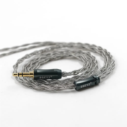 BQEYZ Autumn 2-Pin IEM Cable 4-Core Silver-Copper with 3.5mm/2.5mm/4.4mm Plugs