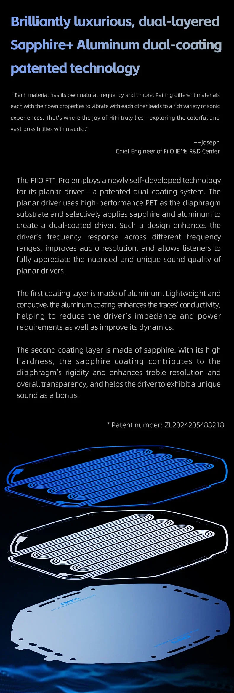 FiiO FT1 Pro Open-Back Planar Magnetic Hi-Fi Headphones - Wired, High Sensitivity for Home, Studio & Recording