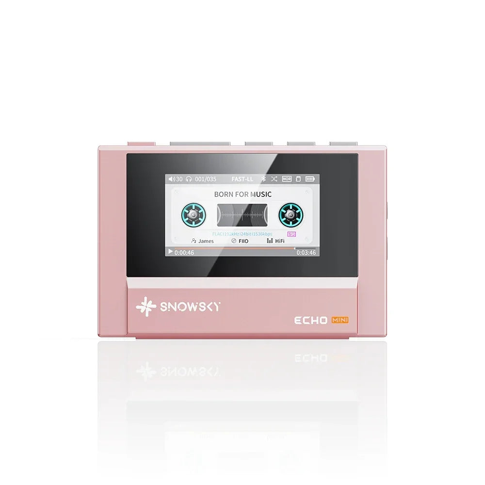 FiiO SnowSky Echo Mini HiFi Bluetooth MP3 Player - 15H Playback, 3.5mm & 4.4mm Headphone Outputs