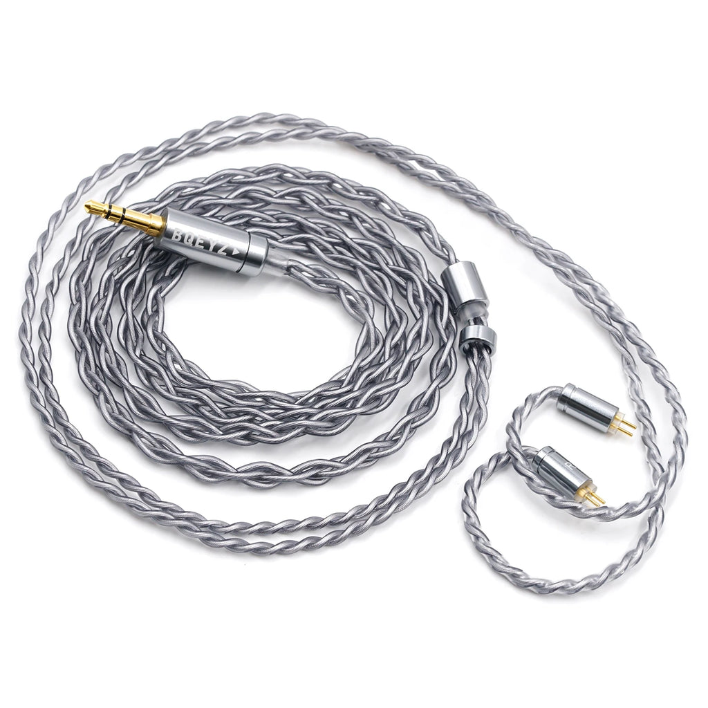 BQEYZ Winter Rime 0.78mm 2-Pin Silver-Plated Copper Detachable IEM Cable