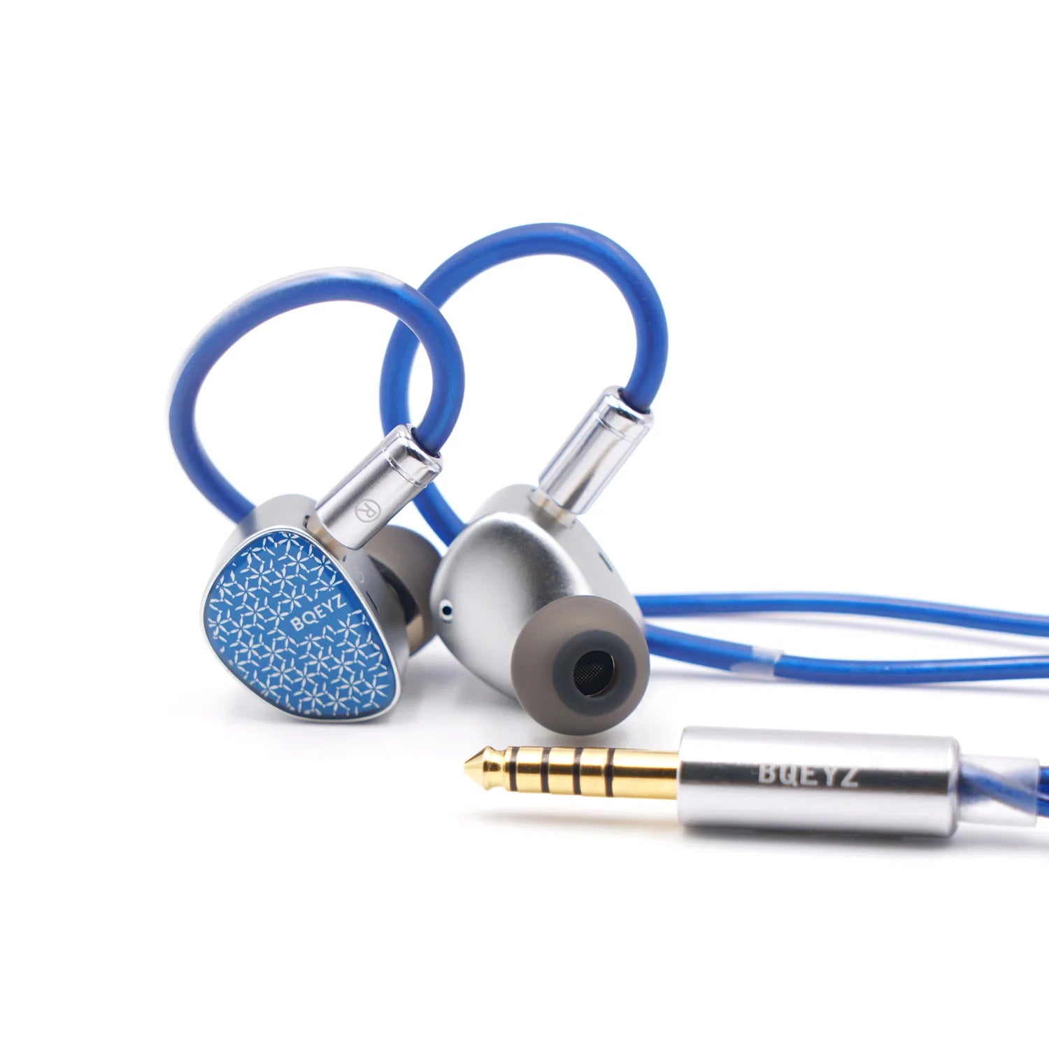 BQEYZ Frost Weather Series HiFi IEM Micro Planar + Dynamic Drivers, Silver-Plated Cable, Glass Faceplate