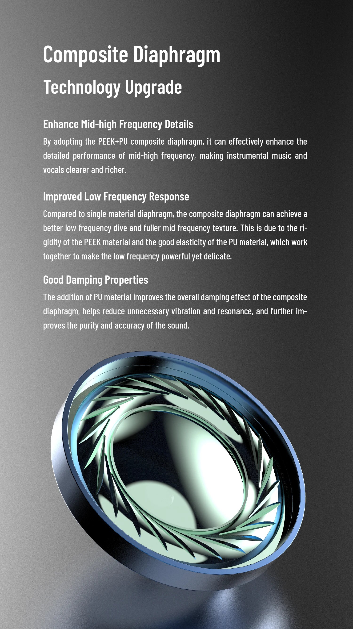 BQEYZ Frost Weather Series HiFi IEM Micro Planar + Dynamic Drivers, Silver-Plated Cable, Glass Faceplate