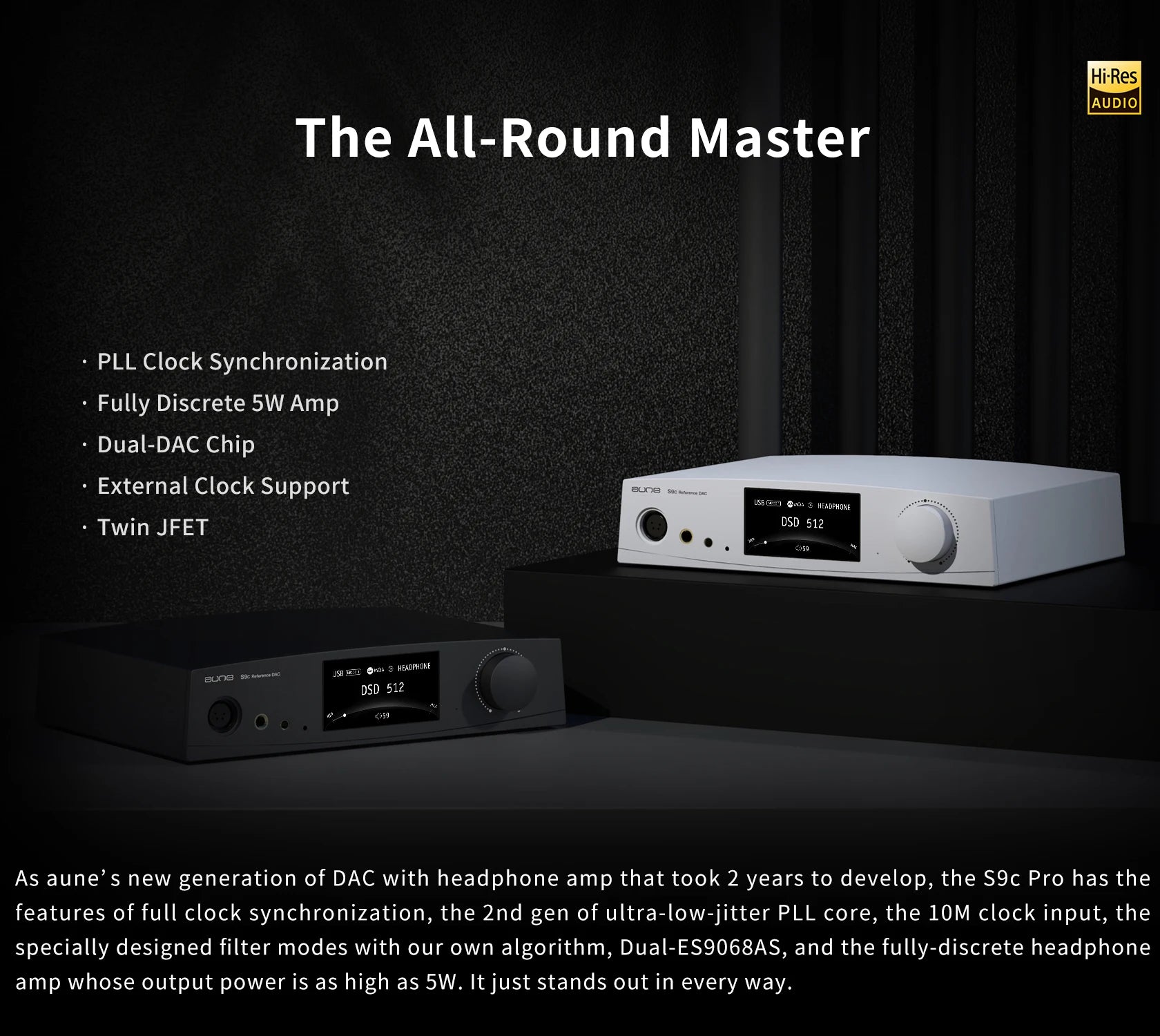 AUNE S9C PRO DAC Headphone Amplifier | ES9068AS Desktop HiFi