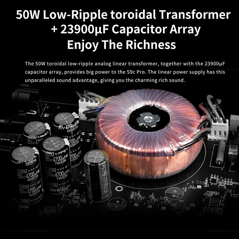 AUNE S9C PRO DAC Headphone Amplifier | ES9068AS Desktop HiFi