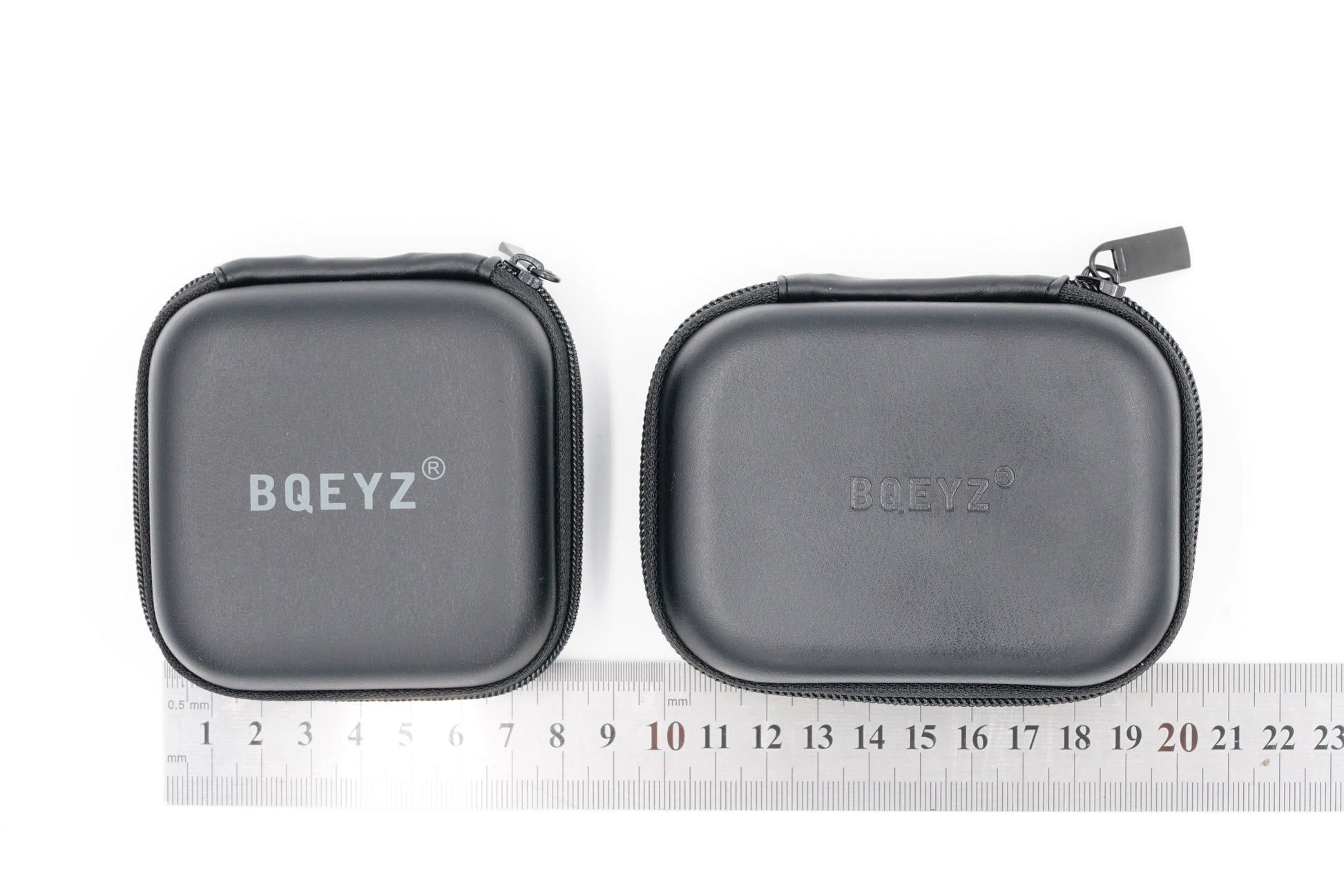 BQEYZ Earphone Cable Case – Portable PU Leather Storage Pouch