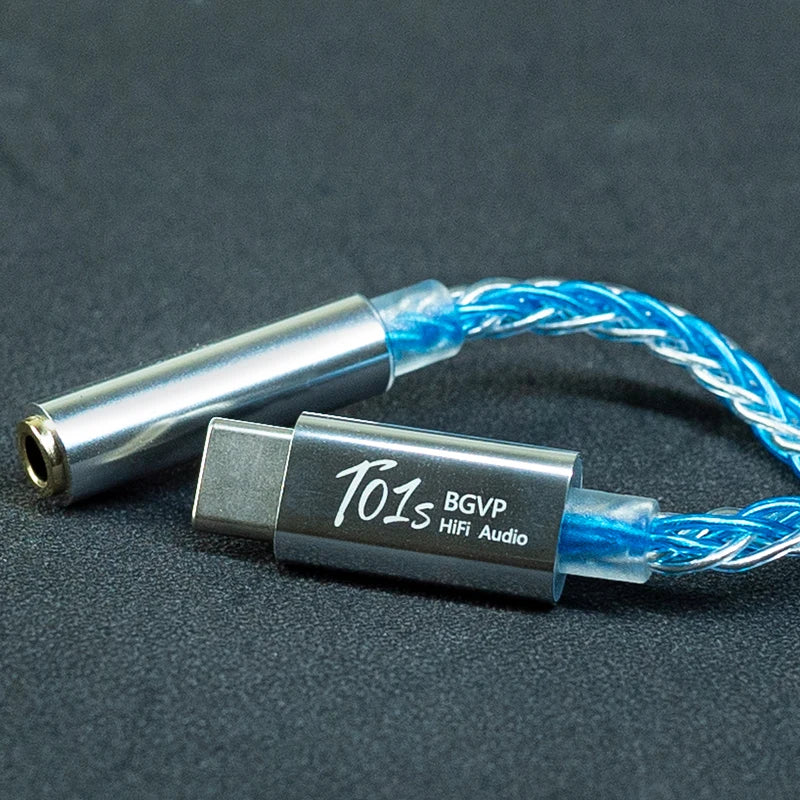 BGVP T01s USB DAC AMP Adapter Type-C/Lightning to 2.5/3.5/4.4mm