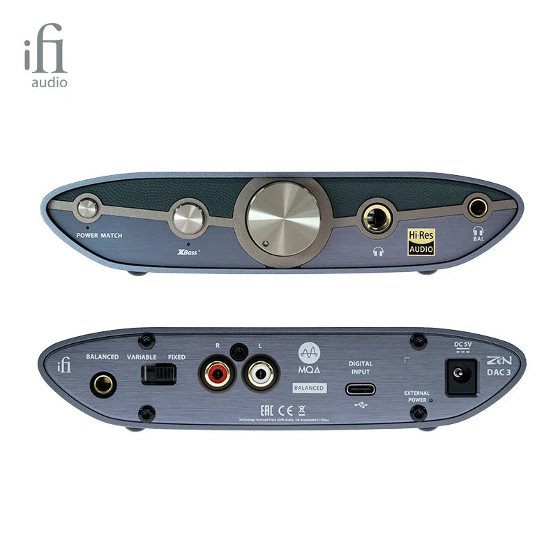 iFi ZEN DAC 3 Balanced USB DAC & Headphone Amplifier – Desktop Hi-Res Audio, MQA, DSD512