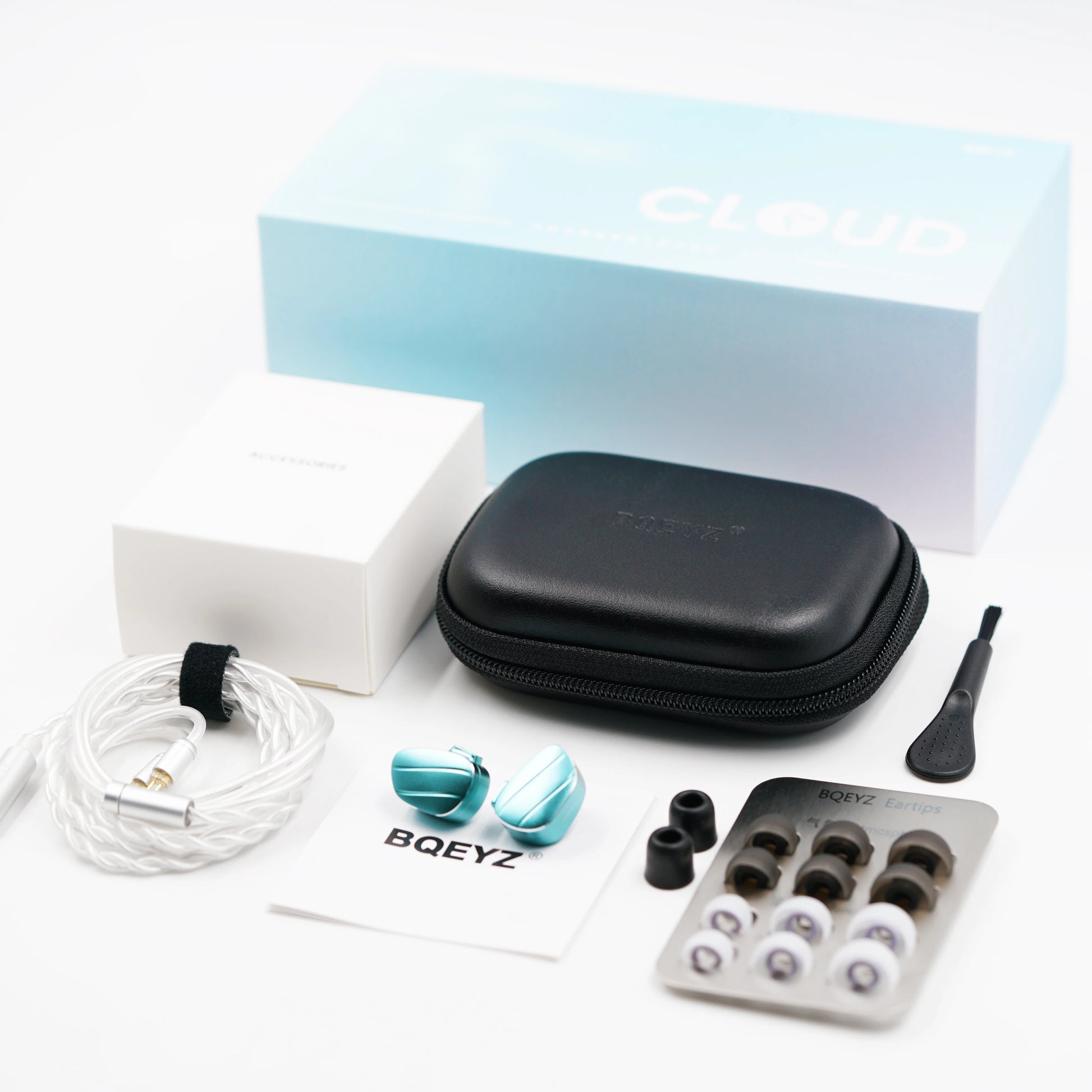 BQEYZ Weather Series Cloud Wired Earbuds HiFi Earphone IEM 10mm Dynamic Driver 6.8mm Passive Driver High Resolution