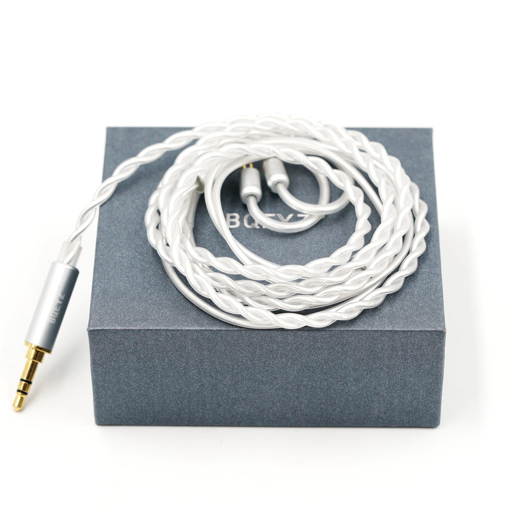 BQEYZ Cloud Silver-Plated Single Crystal Copper IEM Standard Cable