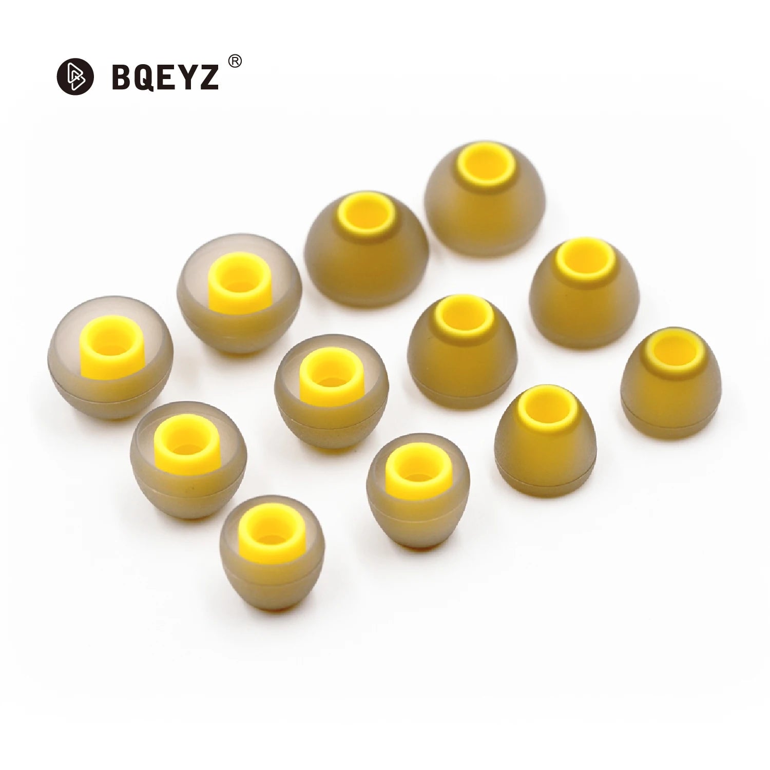 BQEYZ T7 Winter Ultra Eartips – Yellow Silicone Replacement Tips 3/6 Pairs