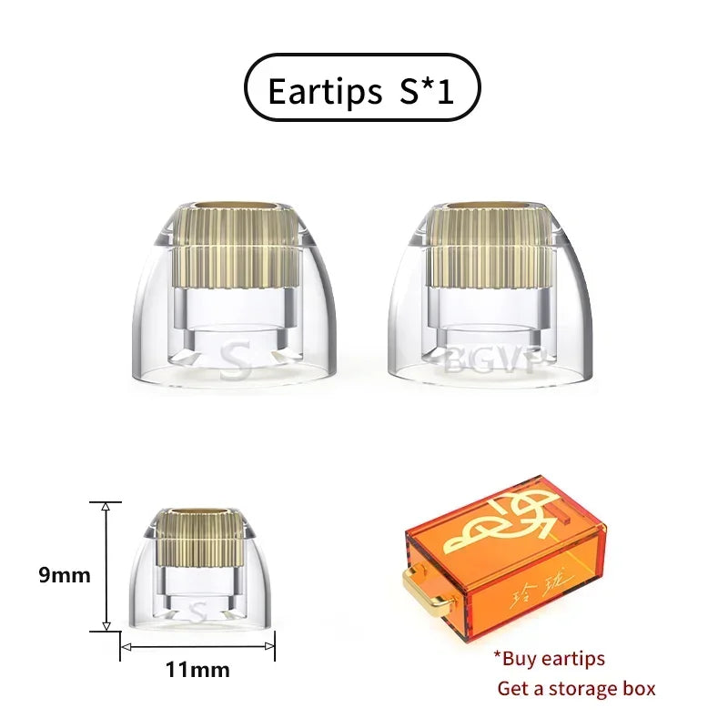 BGVP Exquisite Silicone Earphone Eartips - Oxygen-Free Copper Liquid, Skin-Friendly Headphone Accessories