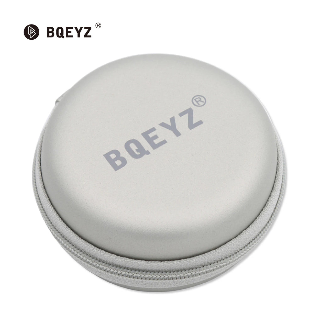 BQEYZ Portable Hard EVA Earphone Carrying Case – Gray Storage Bag