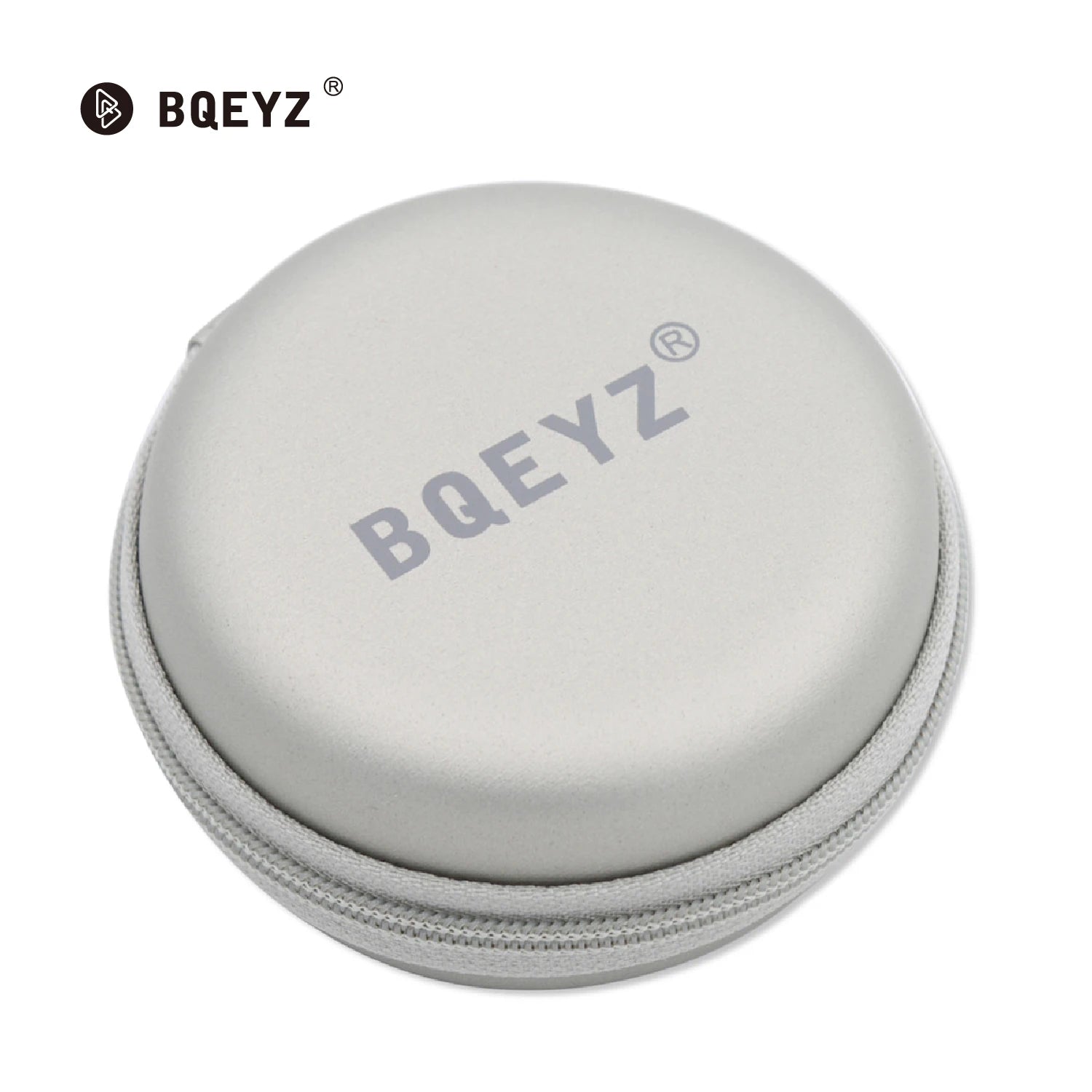 BQEYZ Portable Hard EVA Earphone Carrying Case – Gray Storage Bag