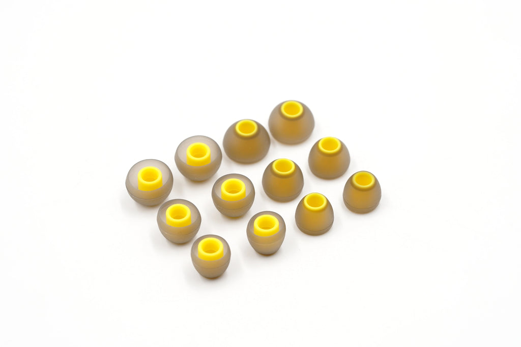 BQEYZ T7 Winter Ultra Eartips – Yellow Silicone Replacement Tips 3/6 Pairs