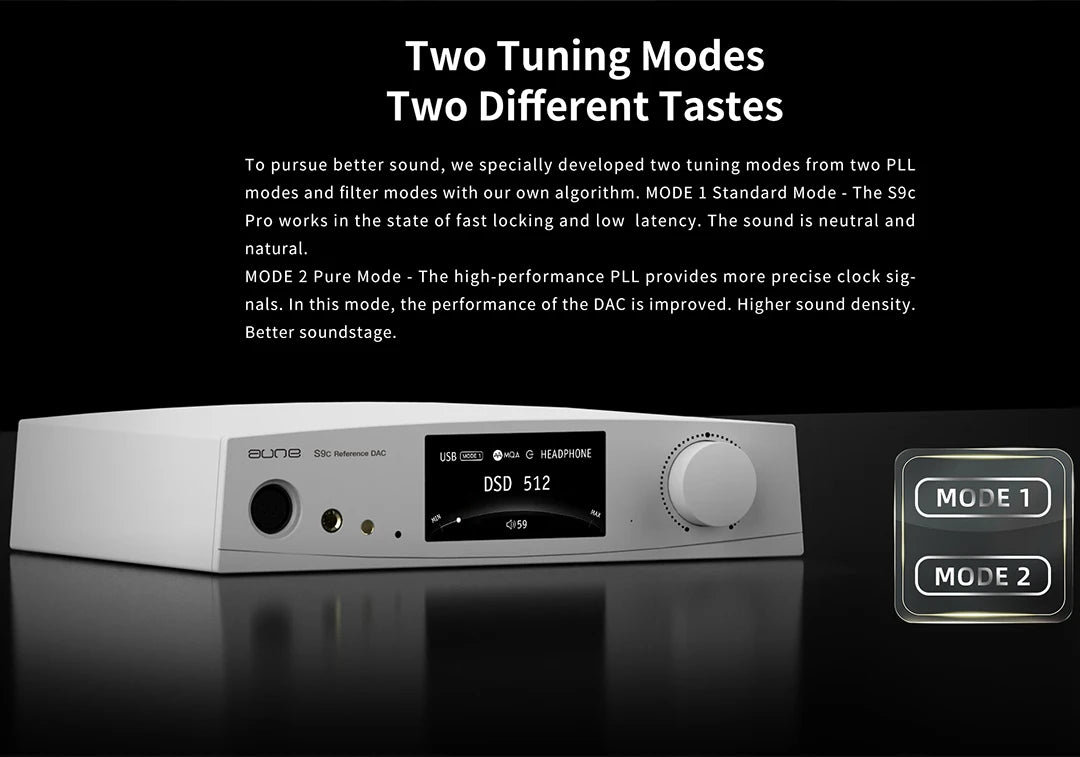 AUNE S9C PRO DAC Headphone Amplifier | ES9068AS Desktop HiFi