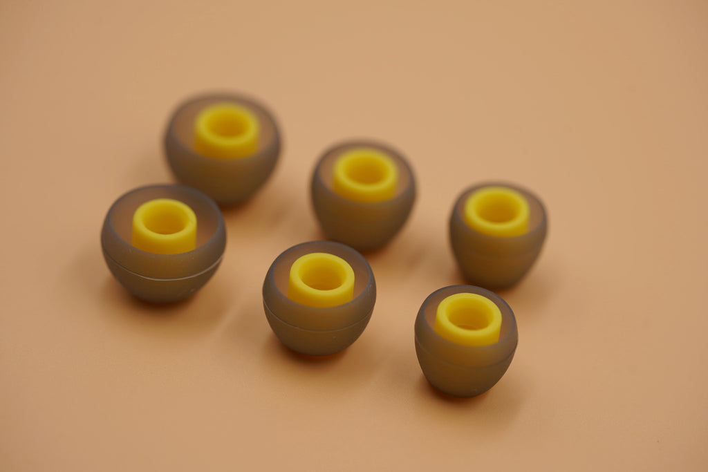 BQEYZ T7 Winter Ultra Eartips – Yellow Silicone Replacement Tips 3/6 Pairs