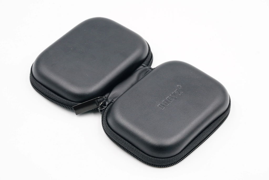 BQEYZ Earphone Cable Case – Portable PU Leather Storage Pouch