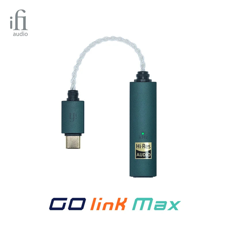 iFi GO link Max Portable USB Balanced DAC & Headphone Amplifier – Low Distortion, Enhanced Dynamic Range