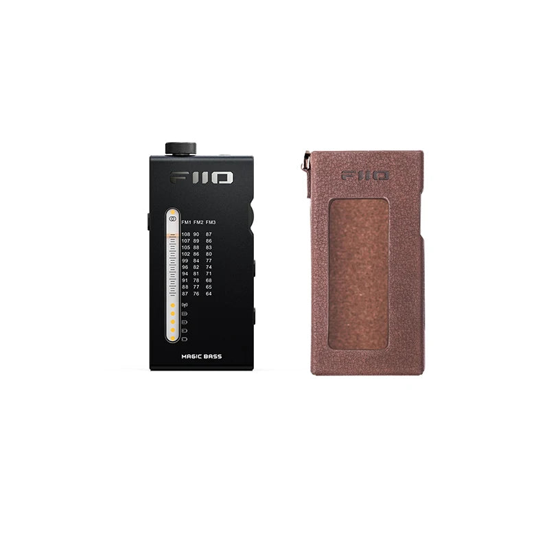 FiiO RR11 Portable HiFi FM Radio Receiver - Analog PVR Tuning, Enhanced Bass, 3D Surround Sound, 64-108MHz Coverage