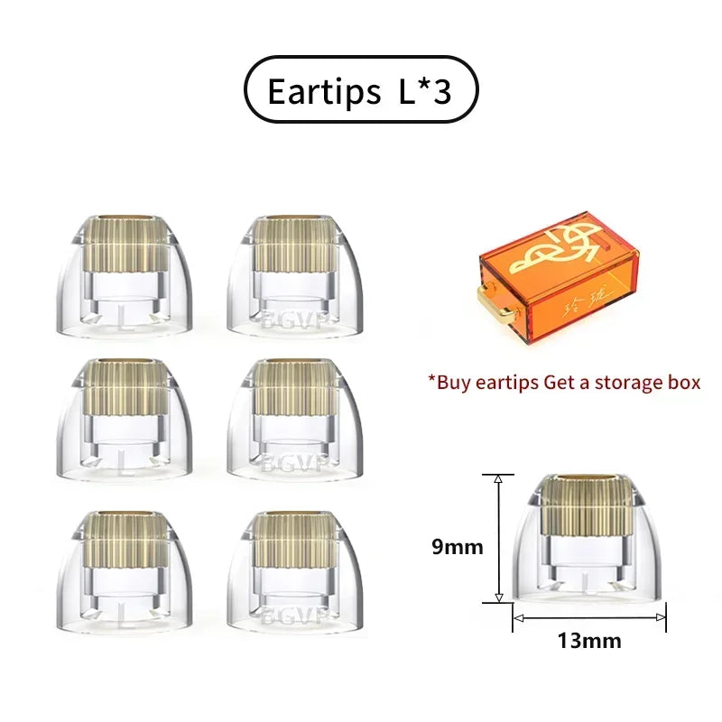 BGVP Exquisite Silicone Earphone Eartips - Oxygen-Free Copper Liquid, Skin-Friendly Headphone Accessories
