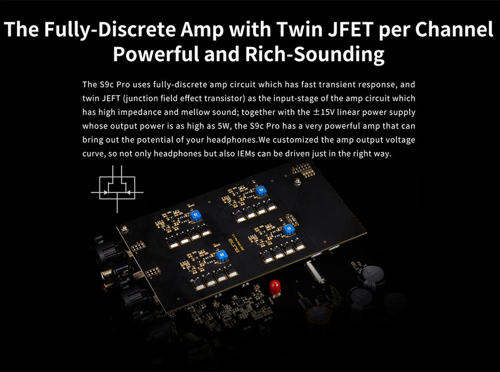 AUNE S9C PRO DAC Headphone Amplifier | ES9068AS Desktop HiFi