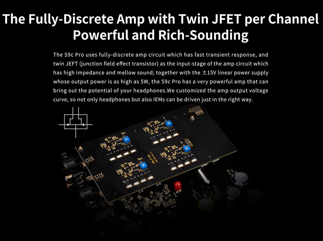 AUNE S9C PRO DAC Headphone Amplifier | ES9068AS Desktop HiFi