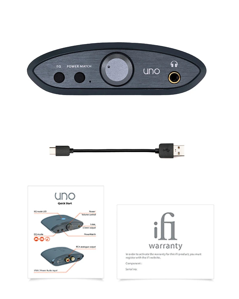 iFi Audio uno USB-C DAC & Headphone Amp – Hi-Res ES9219, PCM, DSD, MQA