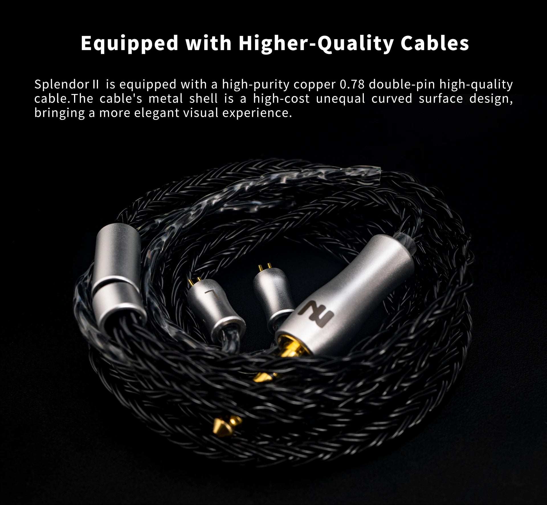 INTUAURA Splendor II IEM – 1DD HiFi In-Ear Monitor with Copper Cable