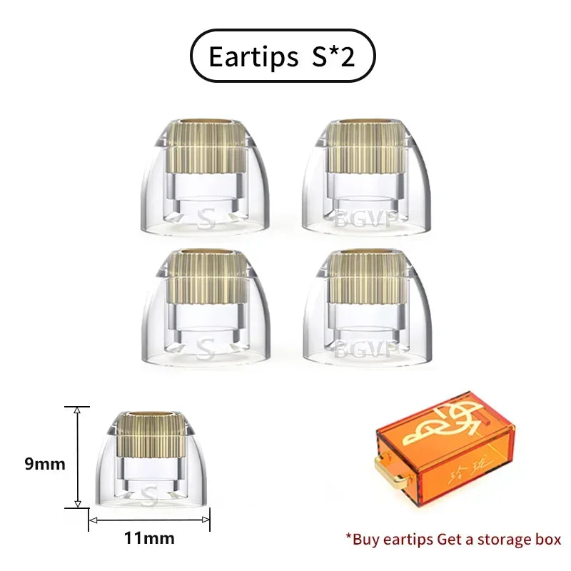 BGVP Exquisite Silicone Earphone Eartips - Oxygen-Free Copper Liquid, Skin-Friendly Headphone Accessories